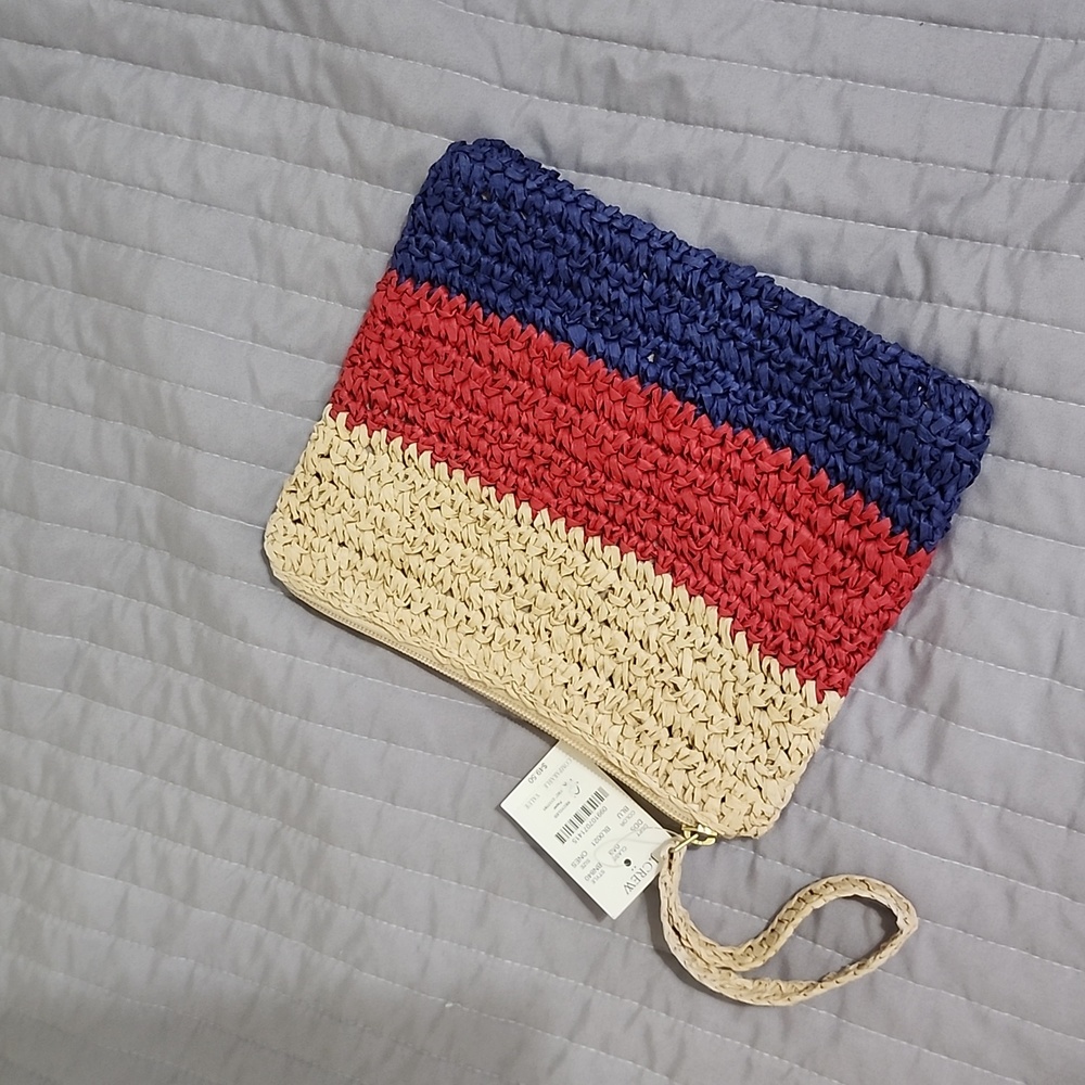 Straw Wristlet Color Block